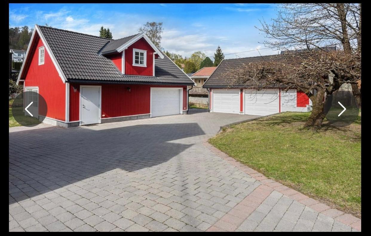 Sjarmerende Gjestehus Med Stor Hage I Sandvika Eksteriør billede